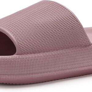 Women Non Slip Cushioned Pillow Slippers EVA Comfort Bathroom Slides